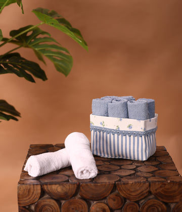 Zane Blue Lace Terry Baskets