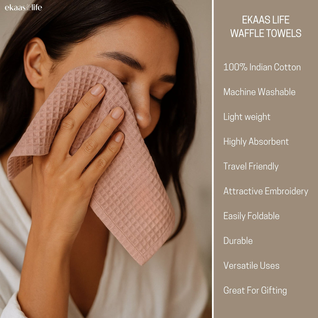 Dream Waffles Face Towels (2pc Set)