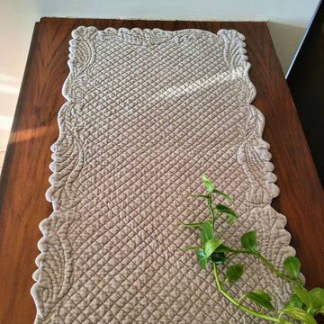 Velvet/Cotton Stone Reversible Runner
