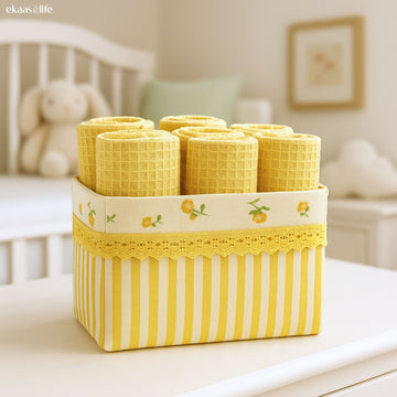 Amés Yellow Lace Basket