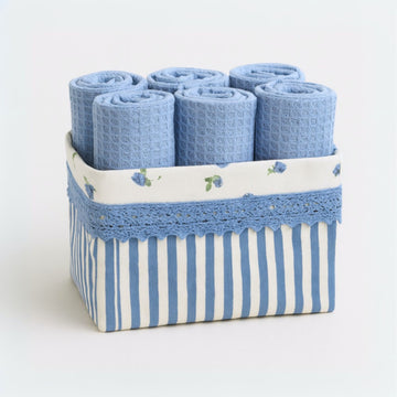 Amés Blue Lace Basket