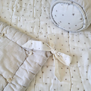 Dreamy Grey Cot Bedding Set