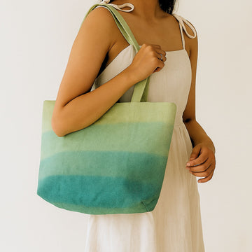 Green Ombre Tote Bag