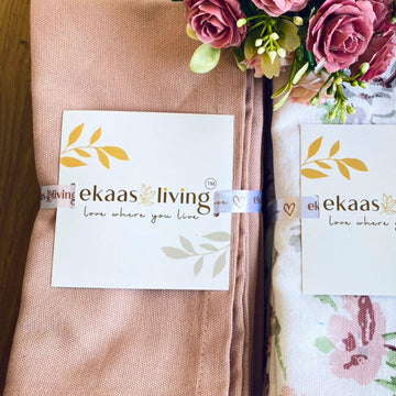 Onion Pink Cotton Table Napkin Set