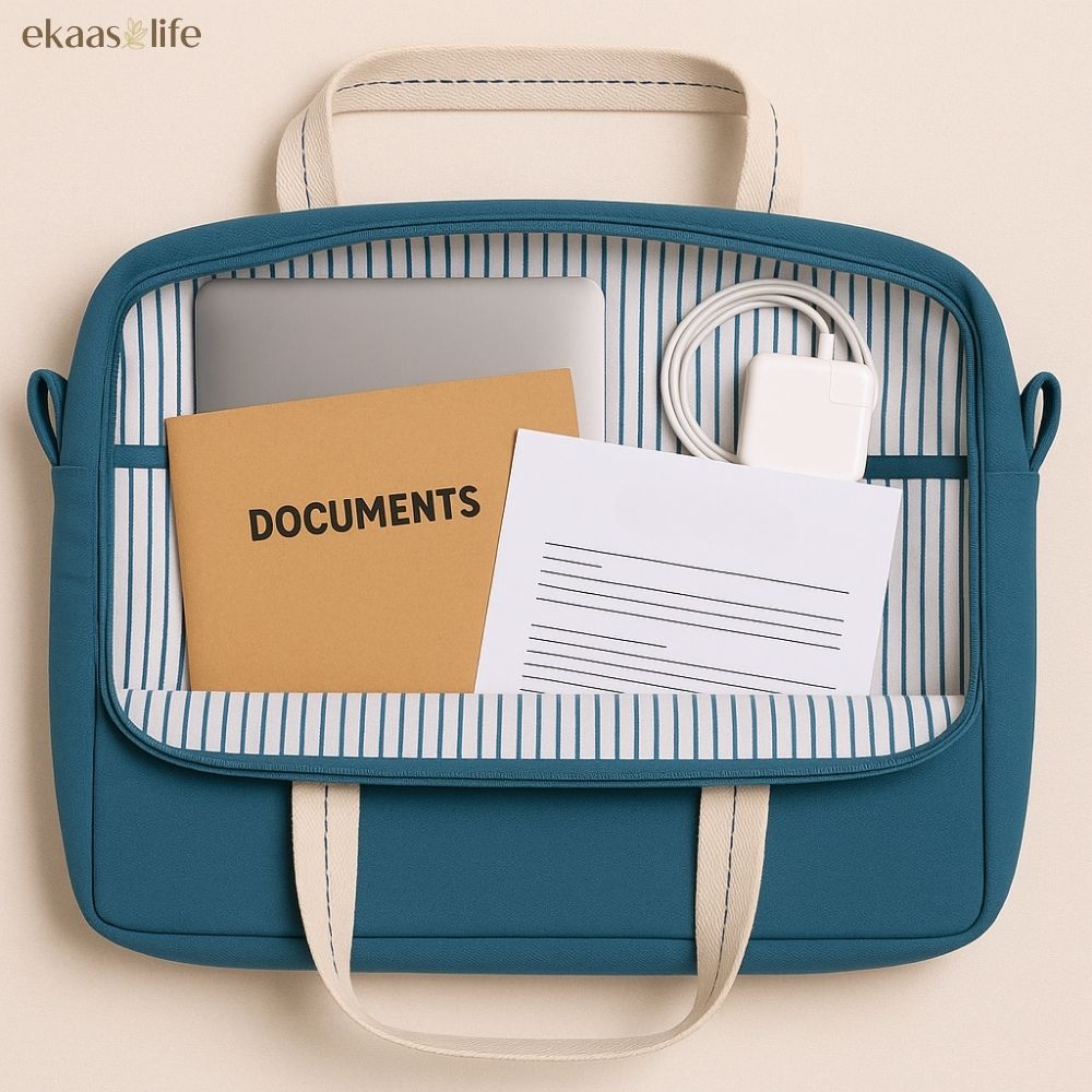 Tosh Blue Laptop Work Bag