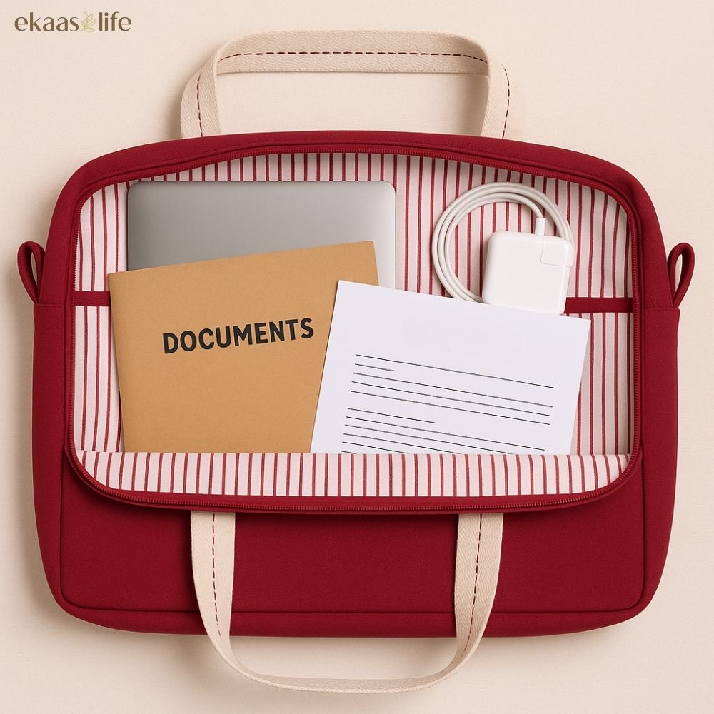 Tosh Red Laptop Work Bag