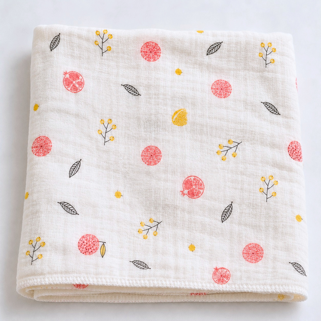 Fruits Baby Organic Muslin Towel