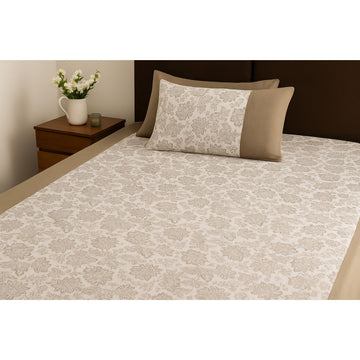 Gab Natural Printed Cotton Bedcover