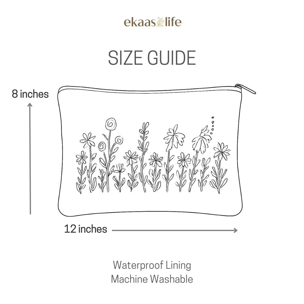 Daisy Handwork Tulip Pouch