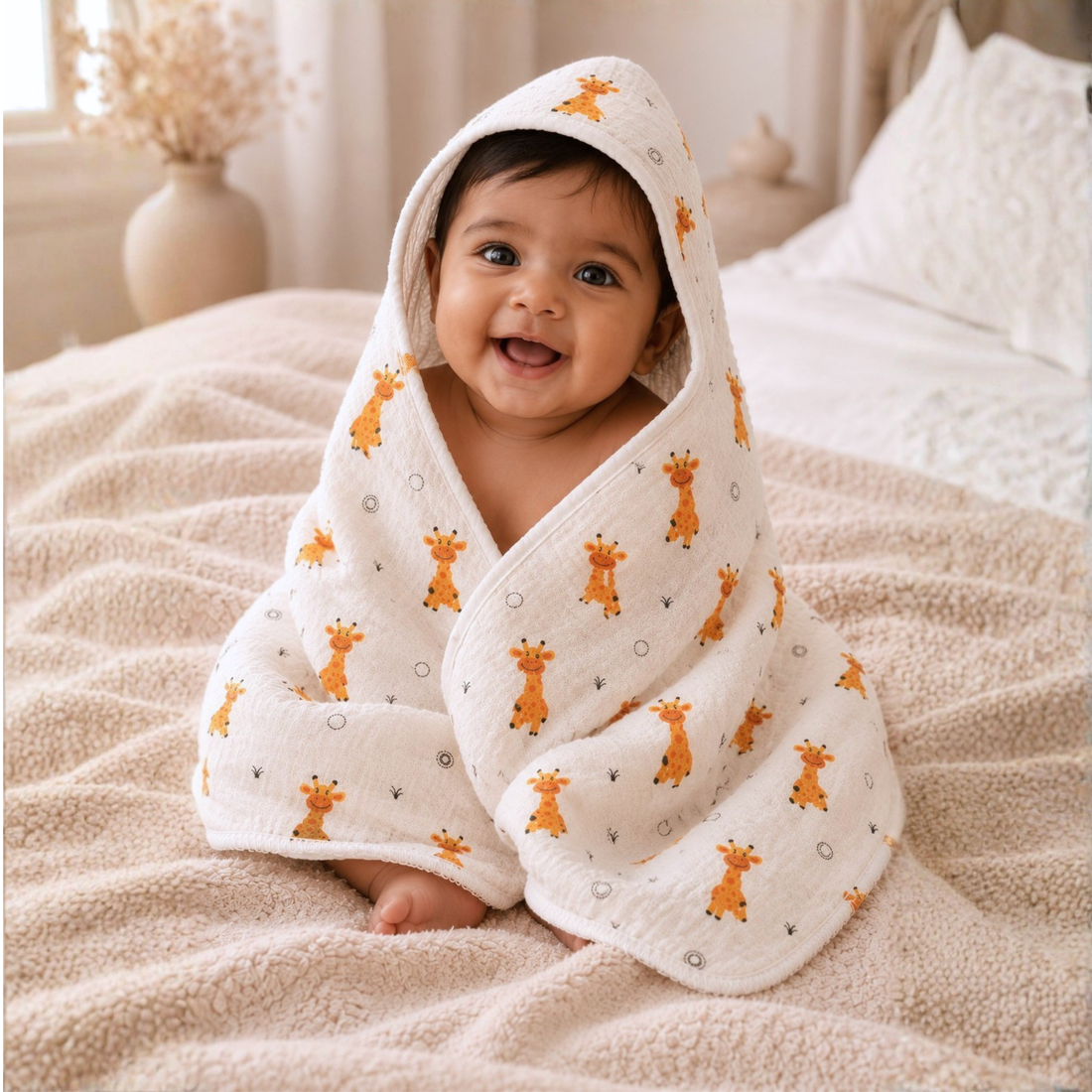 Fruits Baby Organic Muslin Towel