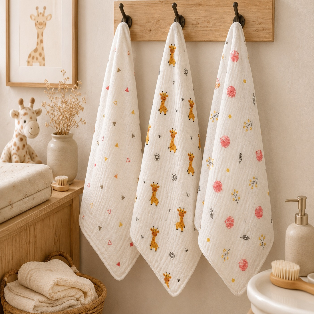 Space Baby Organic Muslin Towel