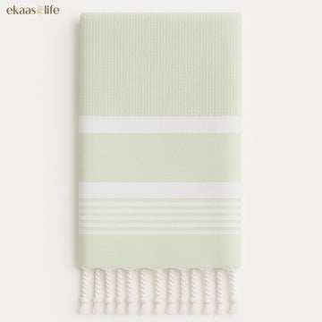 Frost Green Port Woven Towels