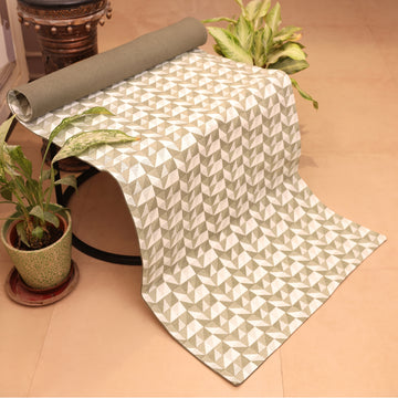 Geo Grey Decorative Floor Mat
