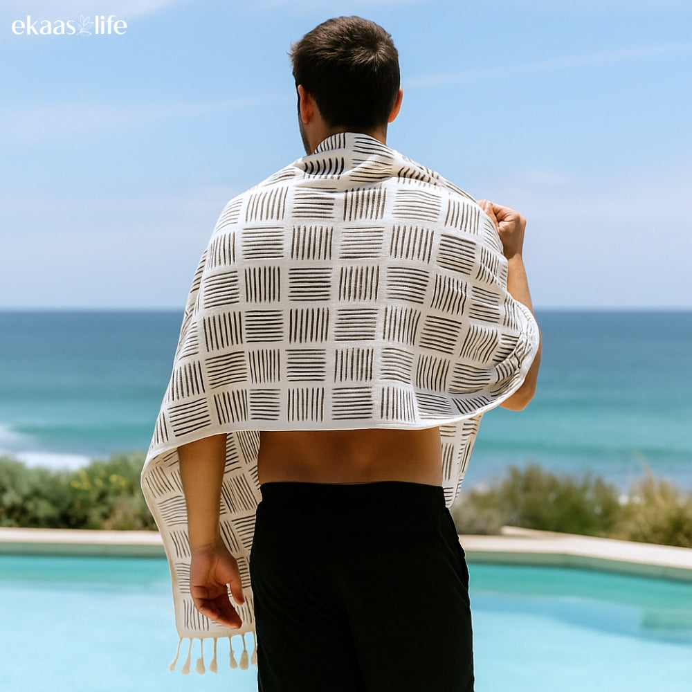 Hae Stripes Brown Coast Towel