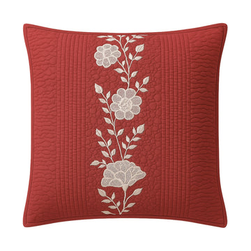 Maroon Blake Cutwork Cushion Cover