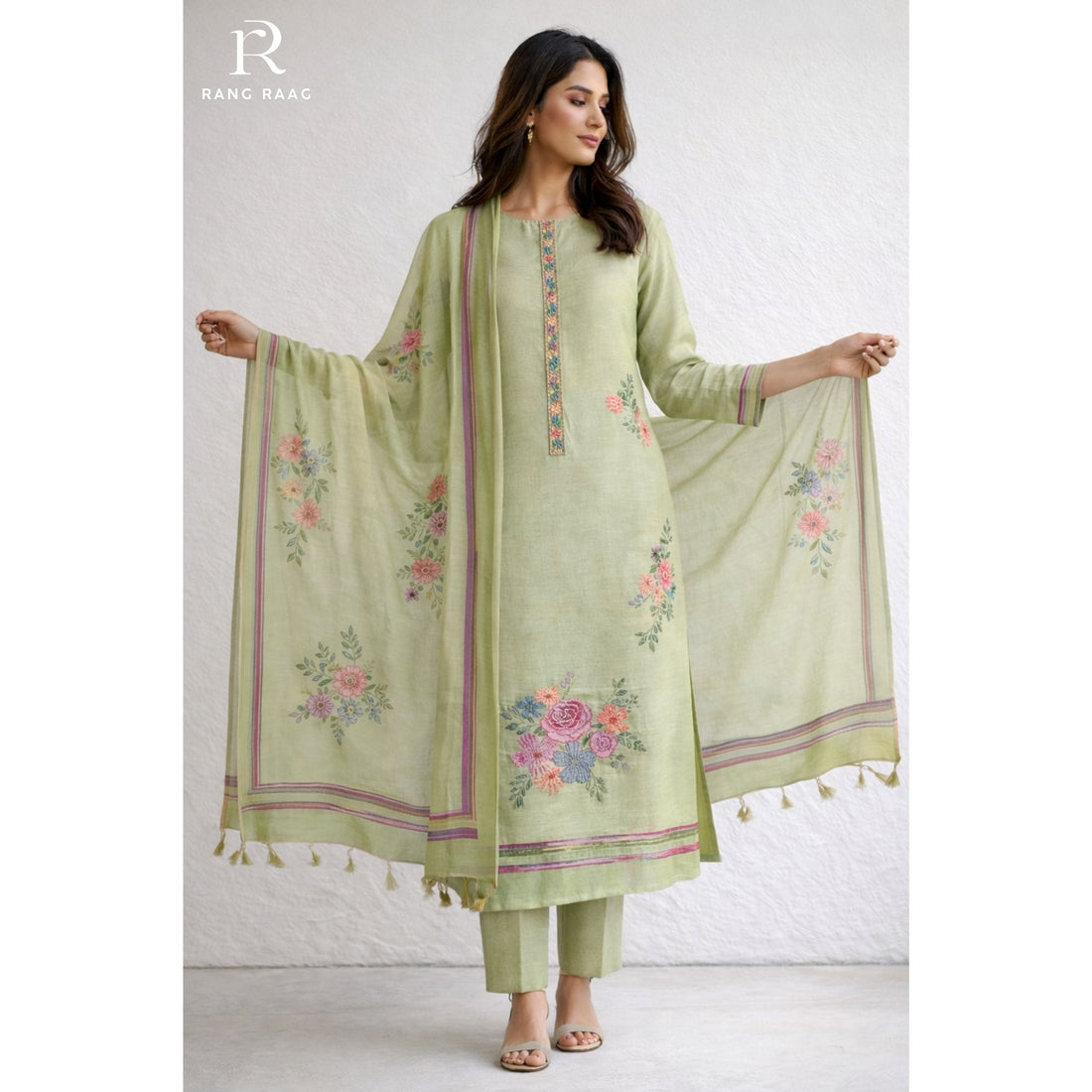 Risa Chanderi  Unstitched Suit