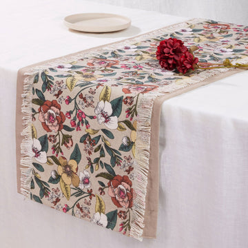 Multi - floral Non-Quilted Runner