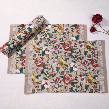 Multi - floral Non-Quilted Placemat