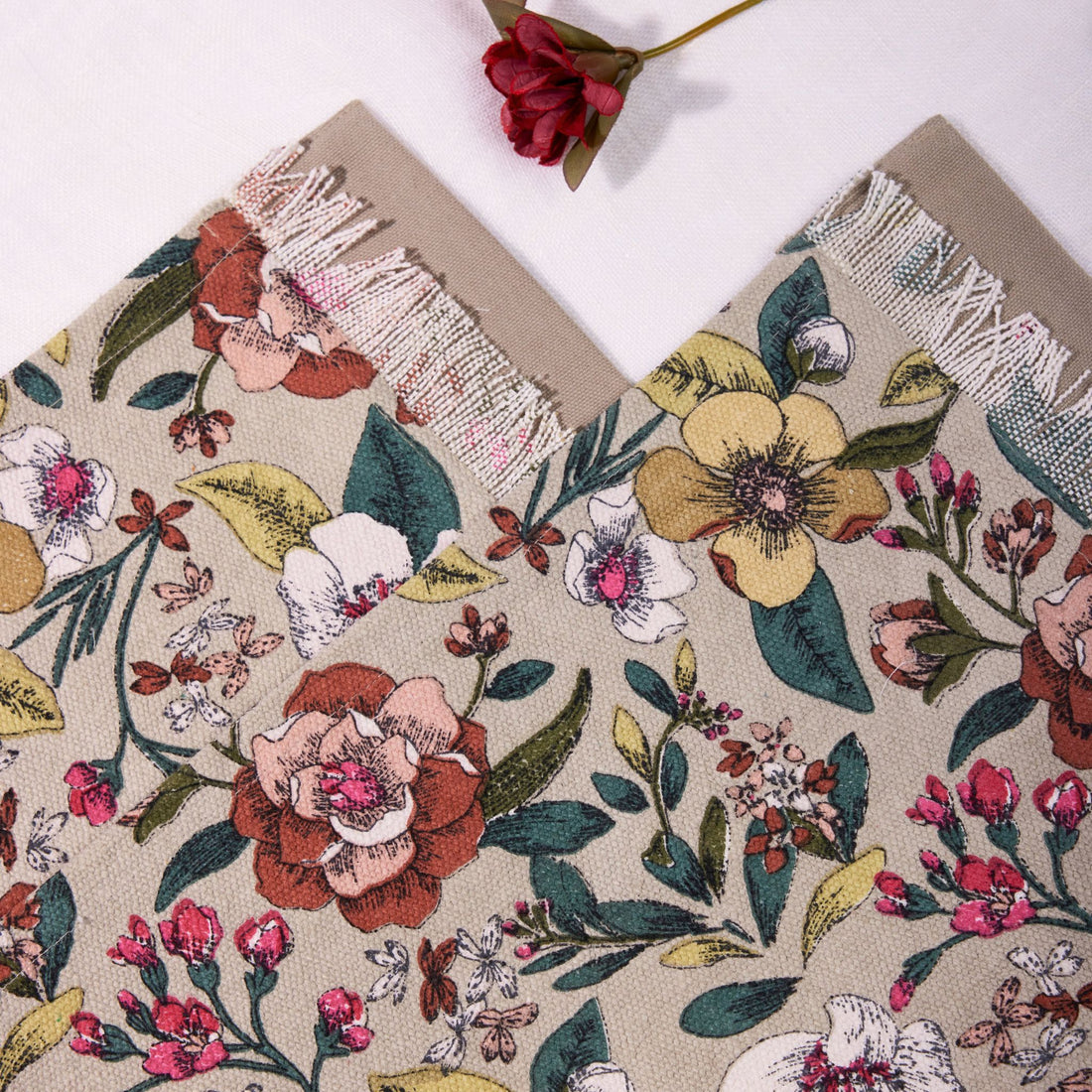 Multi - floral Non-Quilted Placemat