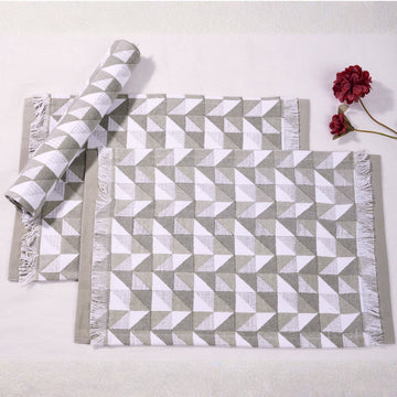 Geo - Beige Non-Quilted Placemat