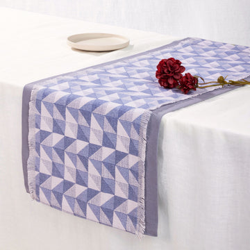Geo - Blue Non-Quilted Runner