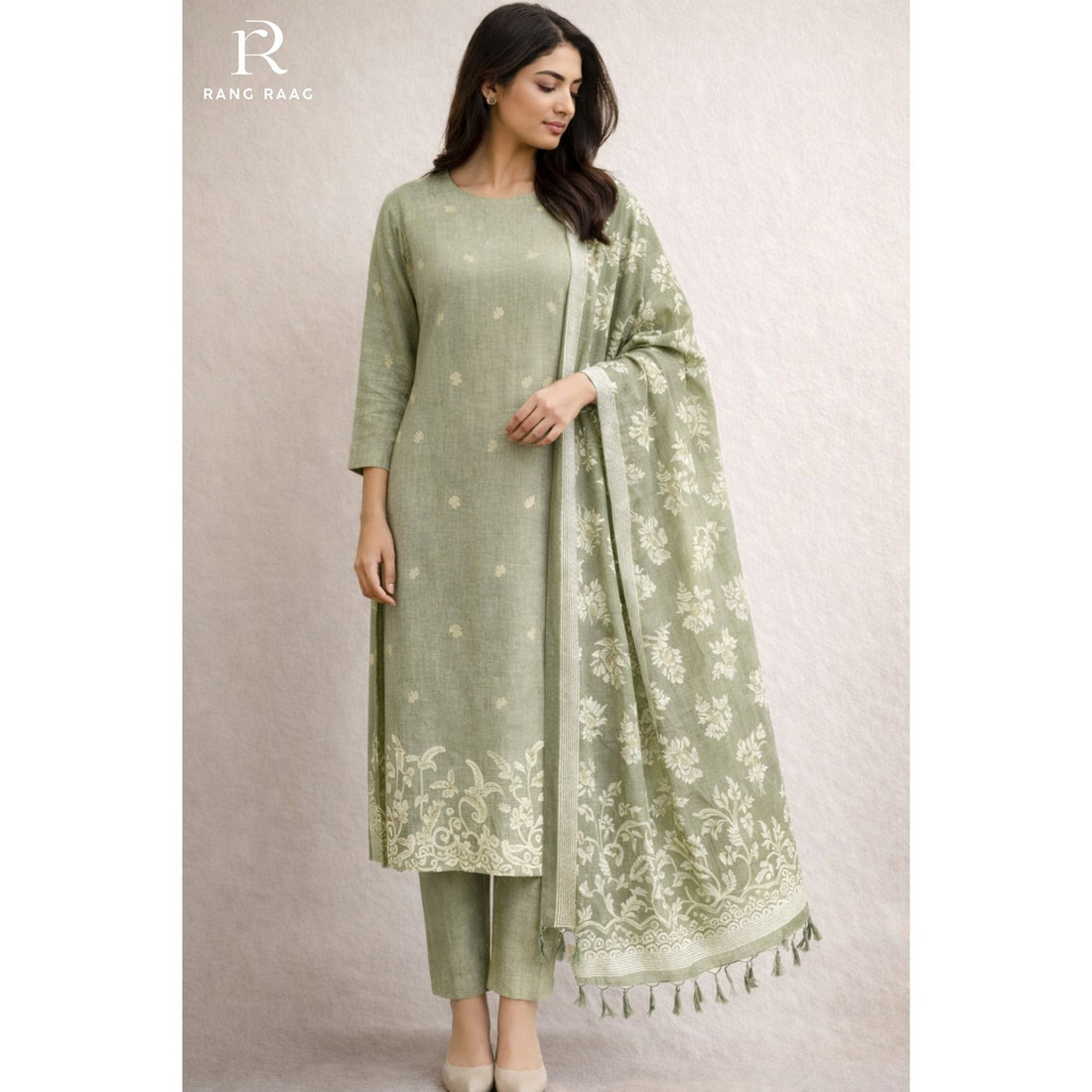 Myra Chanderi Cotton Unstitched Suit
