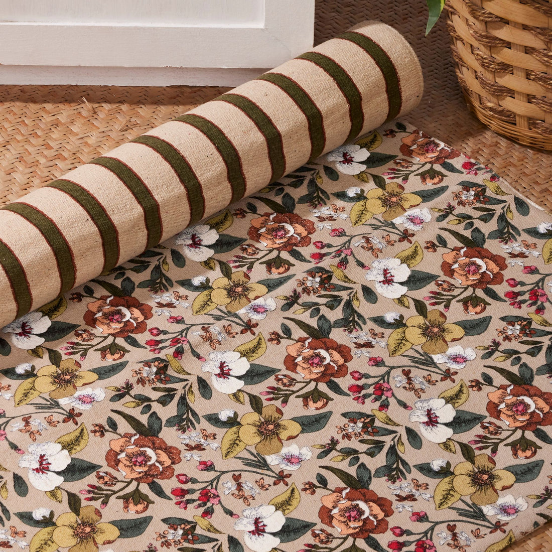 Multi Floral Floor Mat