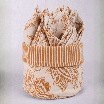 Gab Mustard Napkin Basket Set