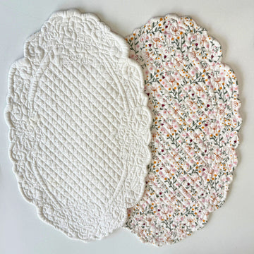 Tini Rose Reversible Oval Placemat