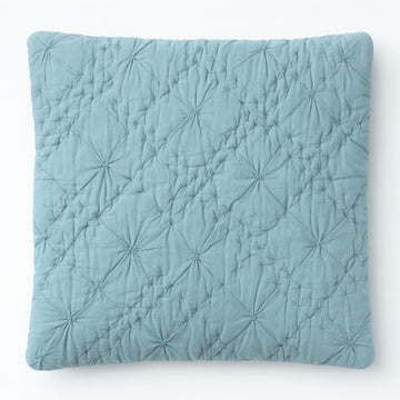 Quin Blue Smocking Cushion Cover