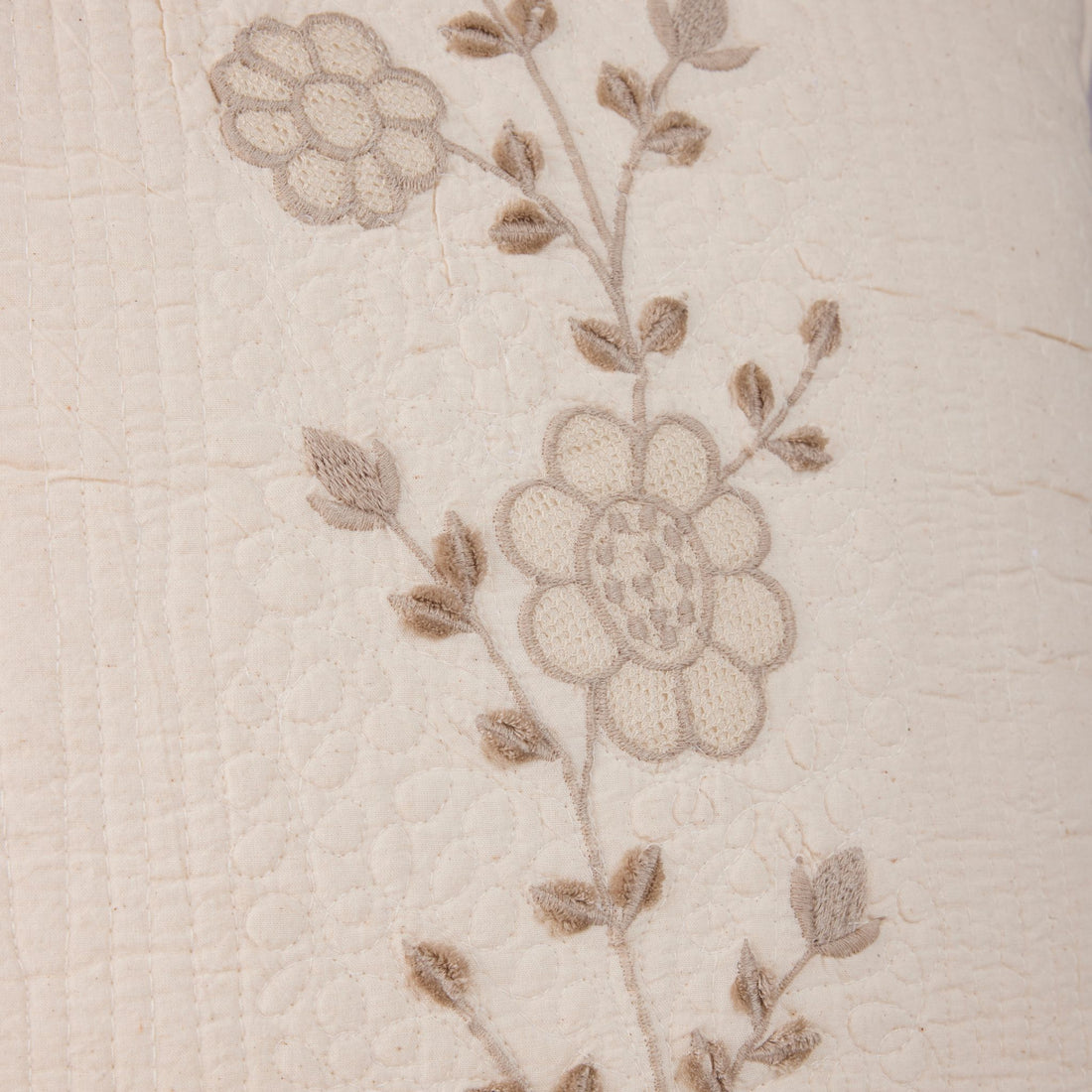 Beige Blake Cutwork Cushion Cover