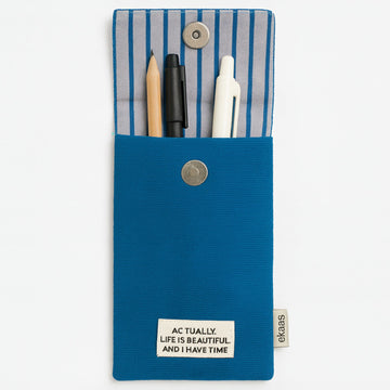 Theo Blue Unisex Pen Pouch