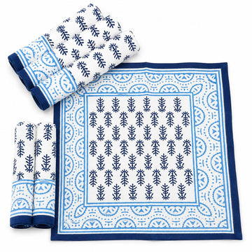Fern Buti Block Print Napkin Set of 6