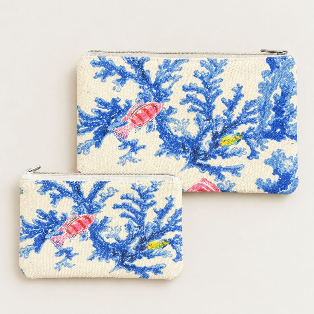 Pack Of 2 Pouch Blue Coral