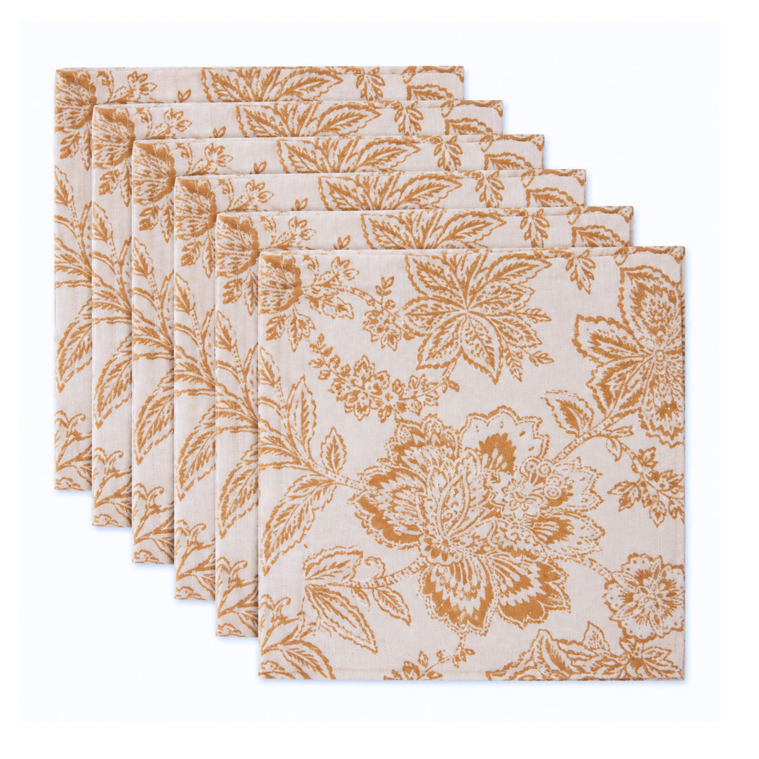 Gab Mustard Cotton Table Napkin Set