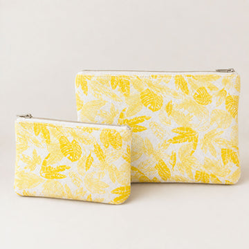 Pack Of 2 Pouch Yellow Leaf
