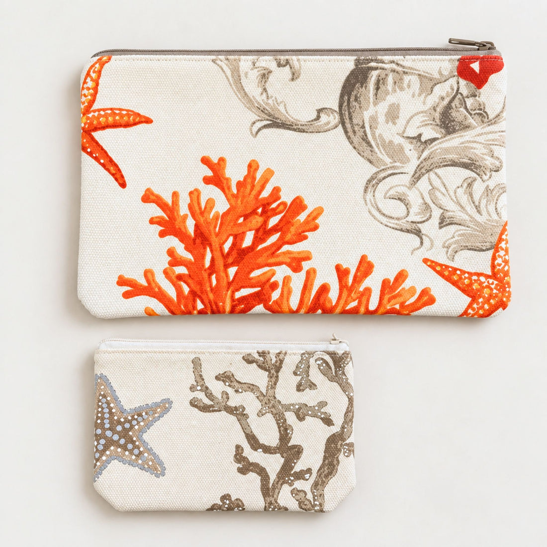 Pack Of 2 Pouch Orange Reef