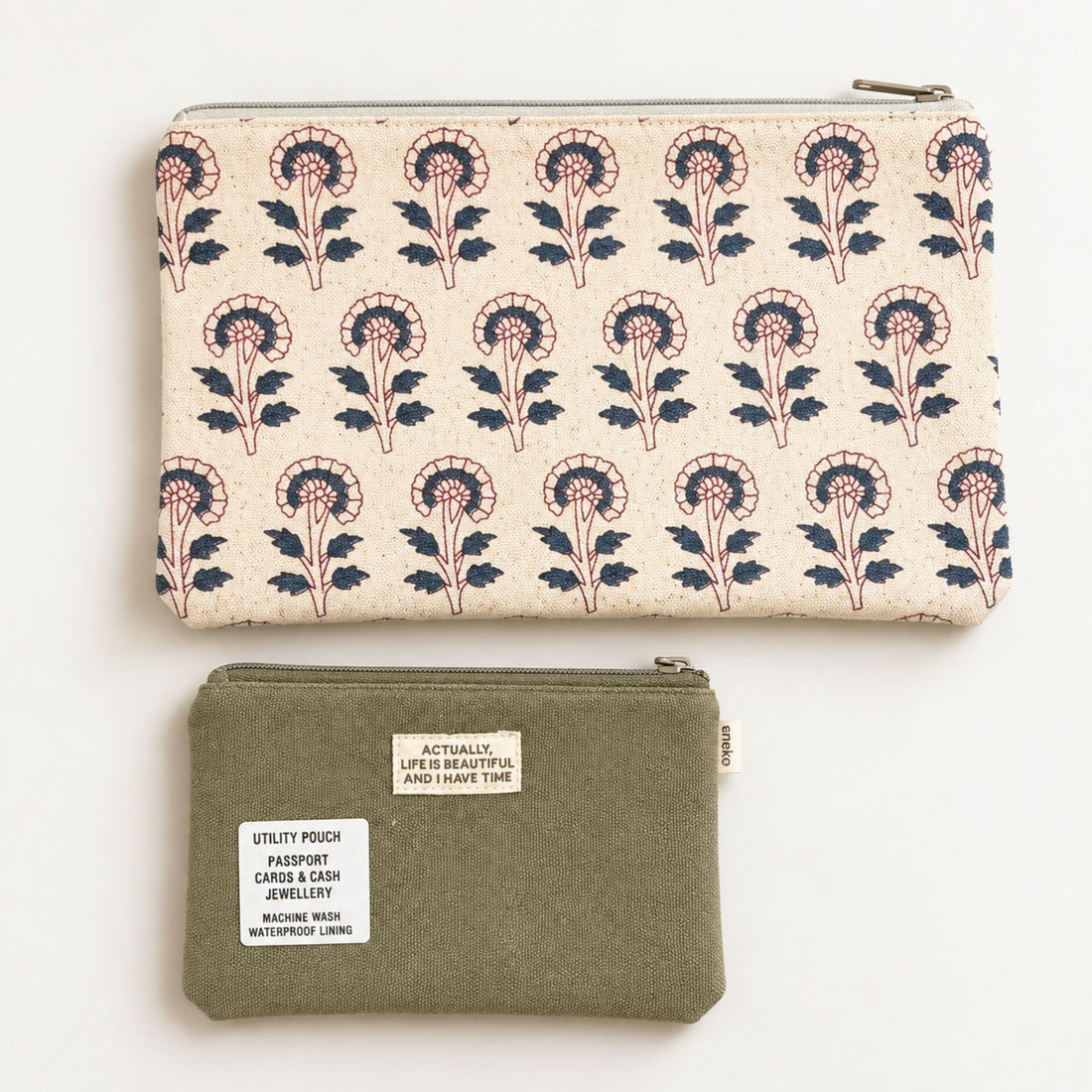 Pack Of 2 Pouch Block & Olive