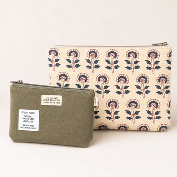 Pack Of 2 Pouch Block & Olive