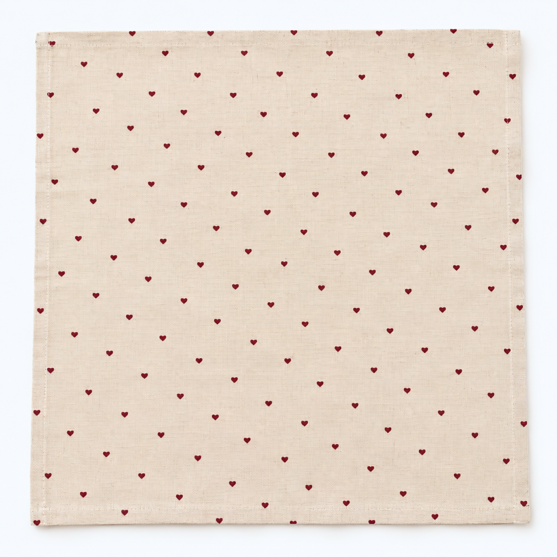 Red Heart Cotton Napkin Set Of 2