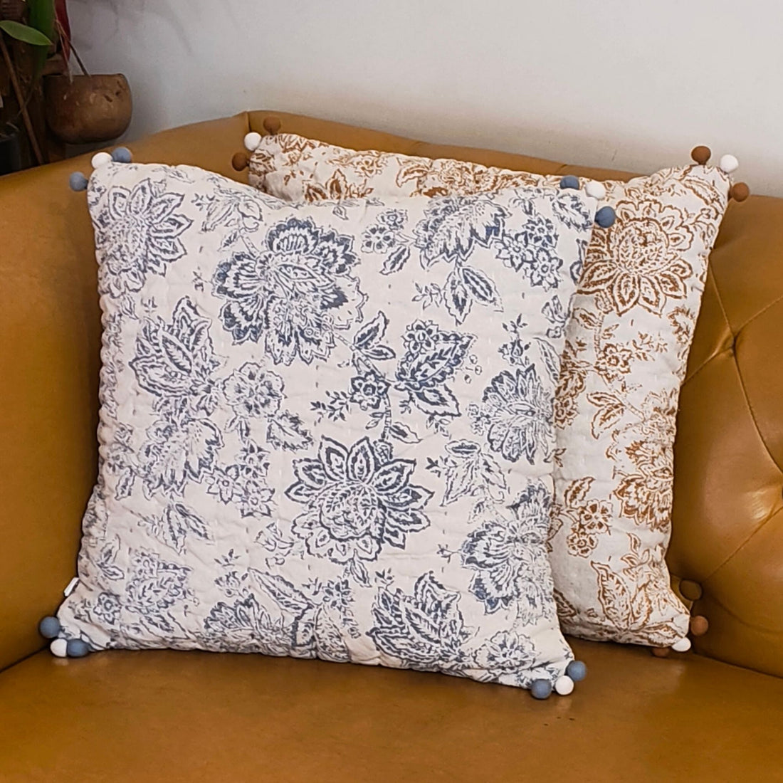 Gabriel Blue Cushion Cover