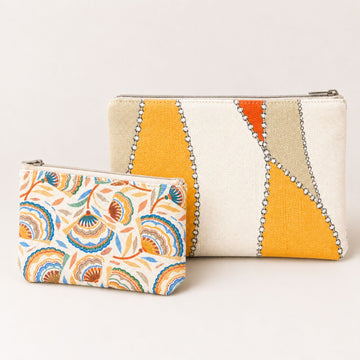 Pack Of 2 Pouch Orange Chain