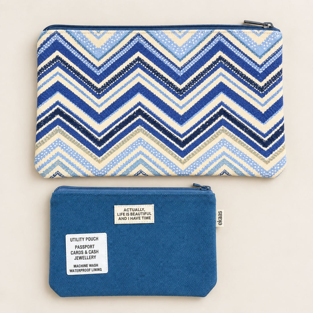 Pack Of 2 Pouch Blue Wave
