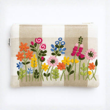 Drew Checks Mini Tulip Pouch