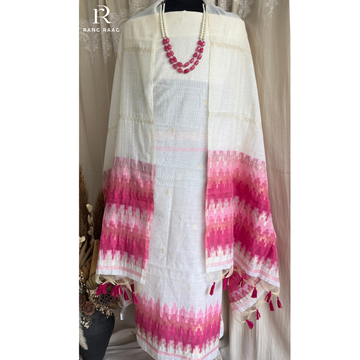 Zeni Chanderi cotton Unstitched Suit