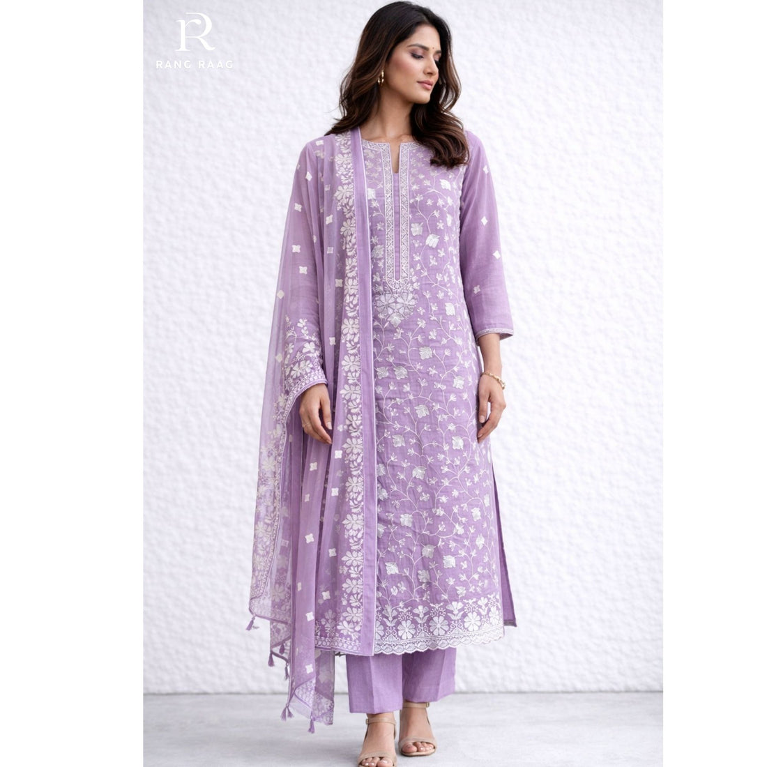Rosh Georgette Unstitched Suit