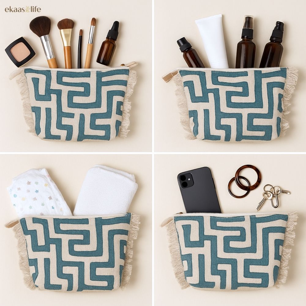 Maze Teal Mode Pouch