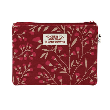 Printed Red Pocket Pouch