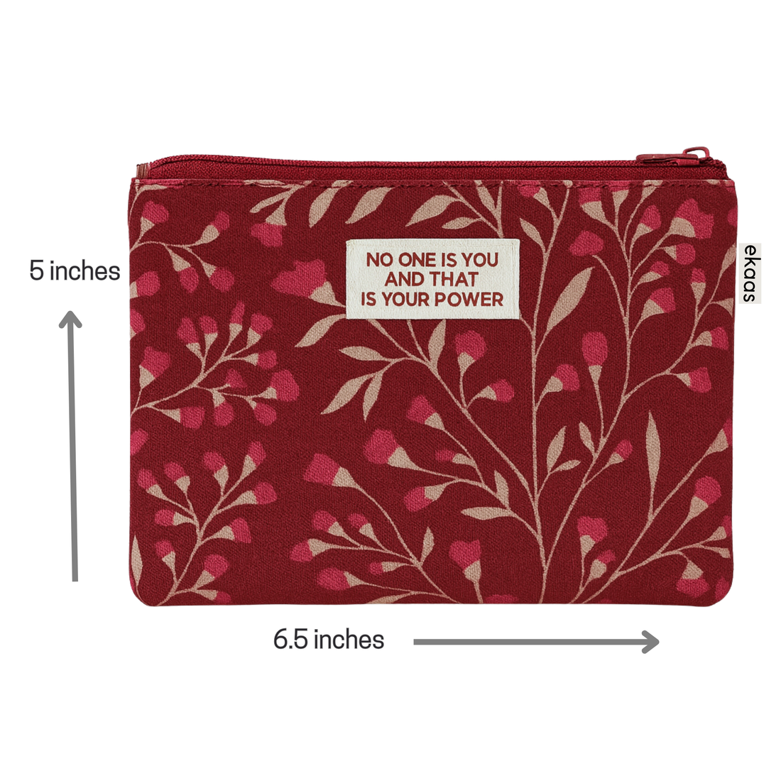 Printed Red Pocket Pouch