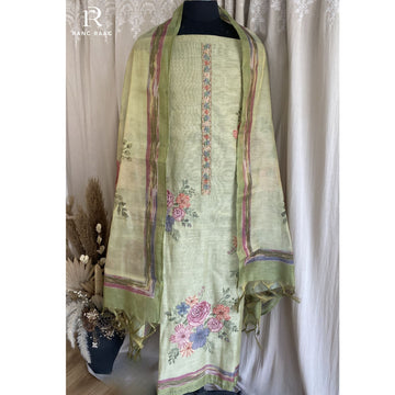 Risa Chanderi  Unstitched Suit